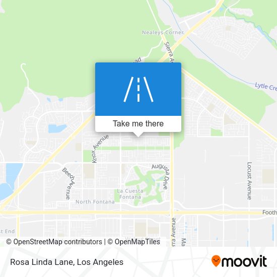 Rosa Linda Lane map