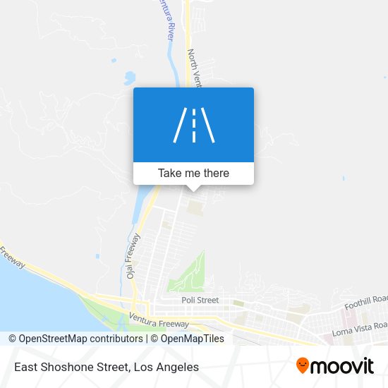 East Shoshone Street map