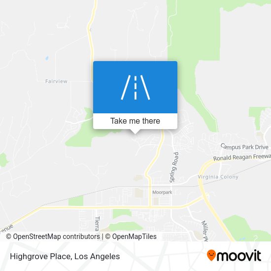 Highgrove Place map