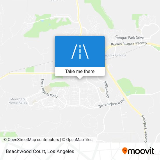Beachwood Court map