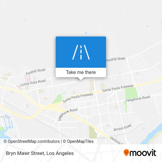 Bryn Mawr Street map