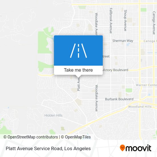 Mapa de Platt Avenue Service Road