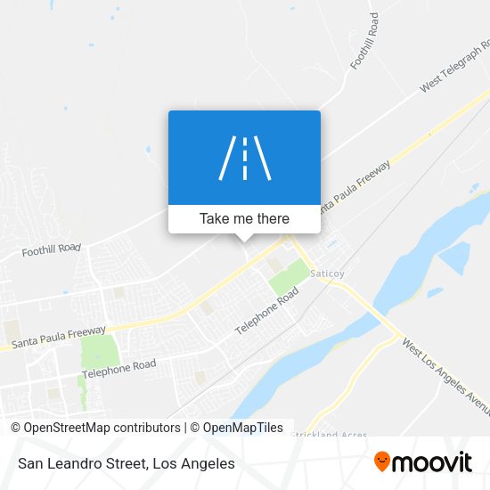 San Leandro Street map