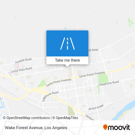 Wake Forest Avenue map