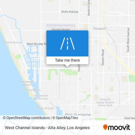 Mapa de West Channel Islands - Alta Alley