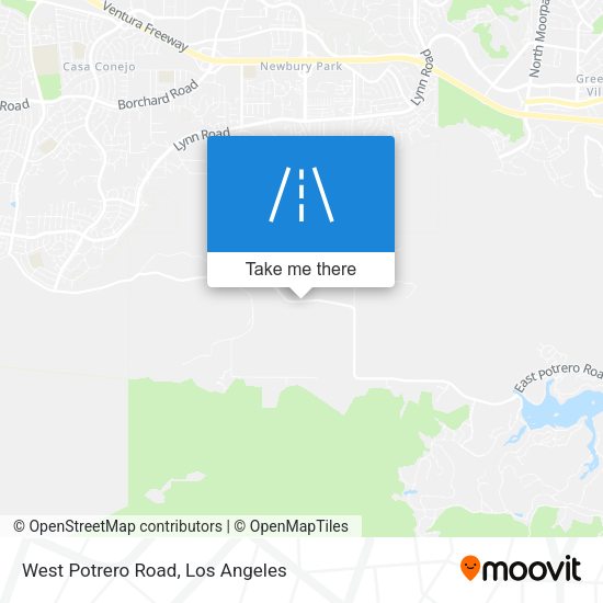 West Potrero Road map