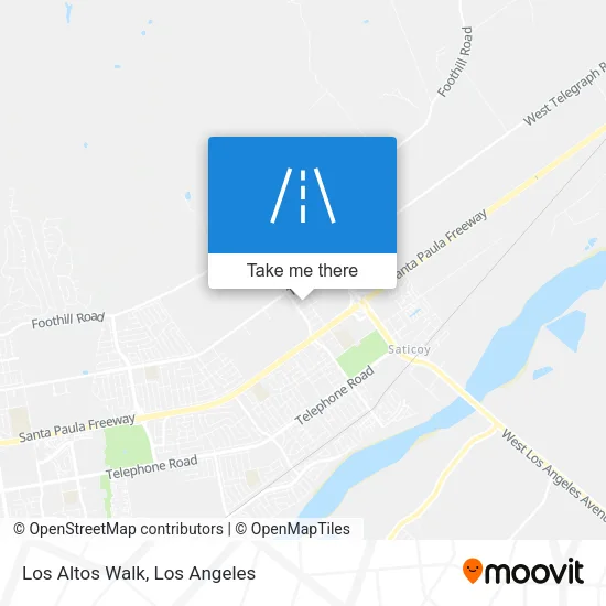 Los Altos Walk map