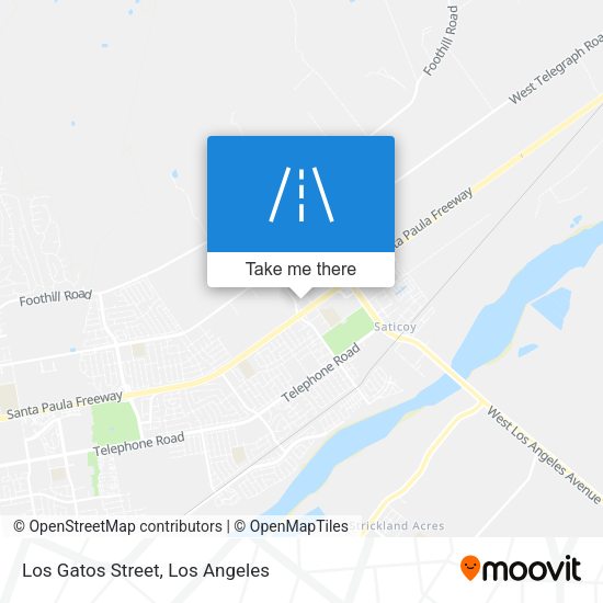 Los Gatos Street map