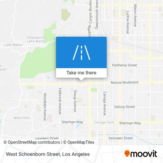 West Schoenborn Street map