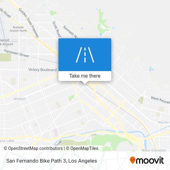 Mapa de San Fernando Bike Path 3