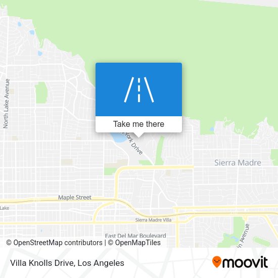 Villa Knolls Drive map