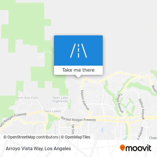 Arroyo Vista Way map