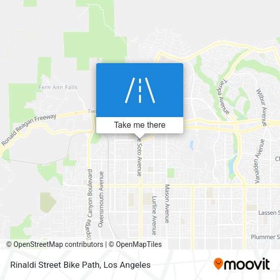 Mapa de Rinaldi Street Bike Path