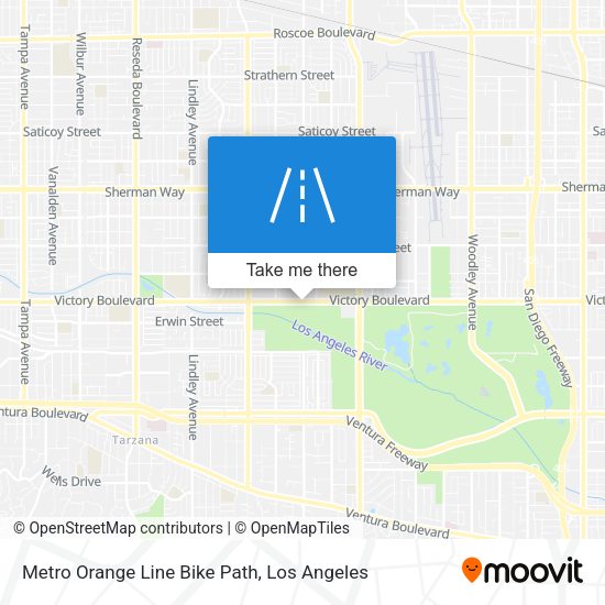 Metro Orange Line Bike Path map