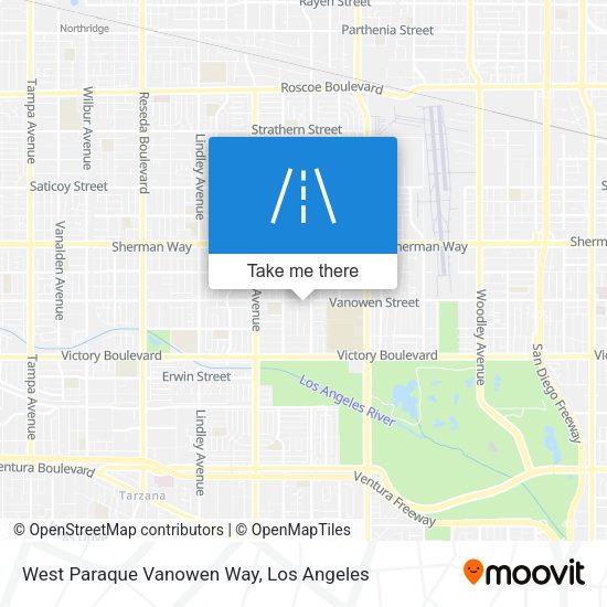 Mapa de West Paraque Vanowen Way