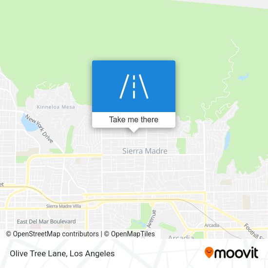 Olive Tree Lane map