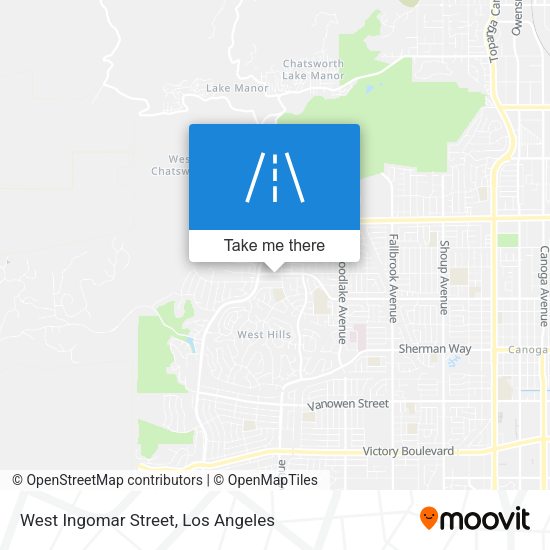 West Ingomar Street map