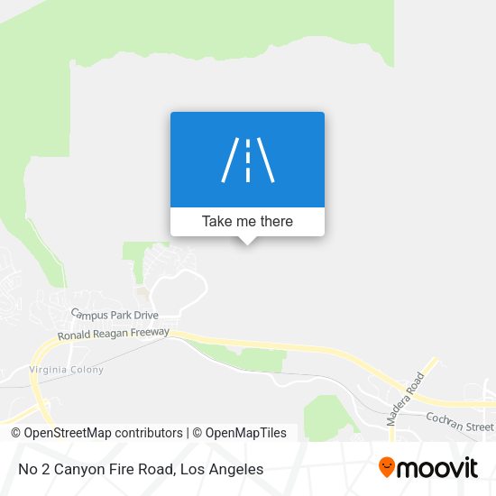 No 2 Canyon Fire Road map