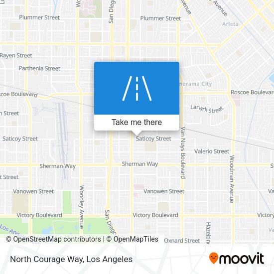 North Courage Way map