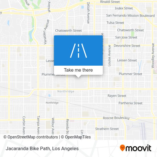 Jacaranda Bike Path map