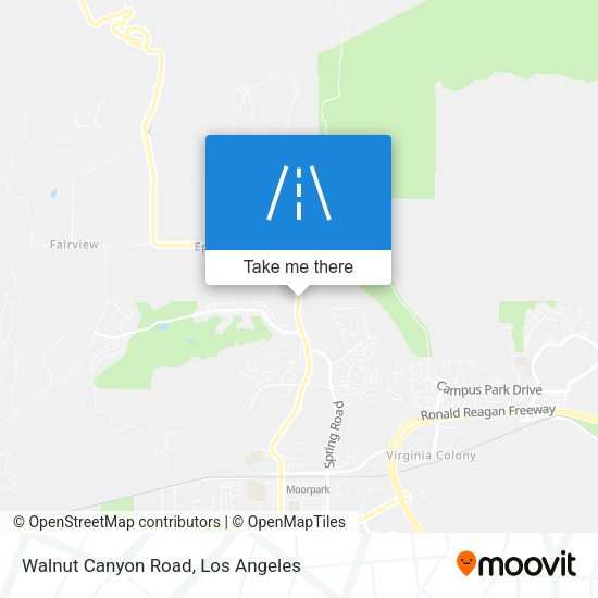 Walnut Canyon Road map