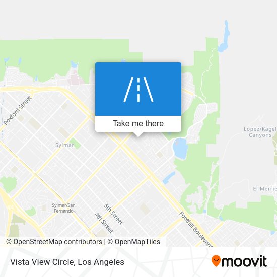Vista View Circle map