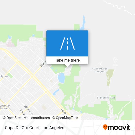 Copa De Oro Court map
