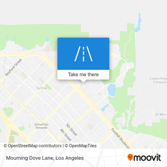 Mourning Dove Lane map