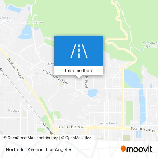 North 3rd Avenue map