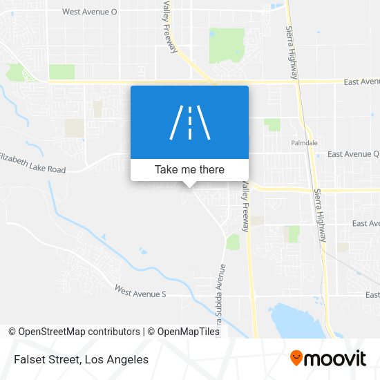 Mapa de Falset Street