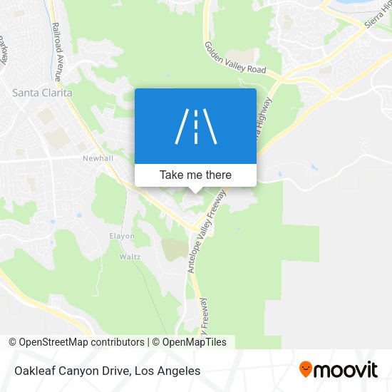 Oakleaf Canyon Drive map