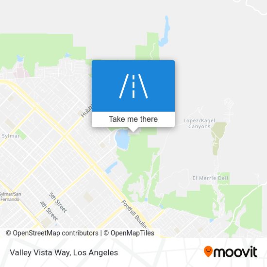 Valley Vista Way map