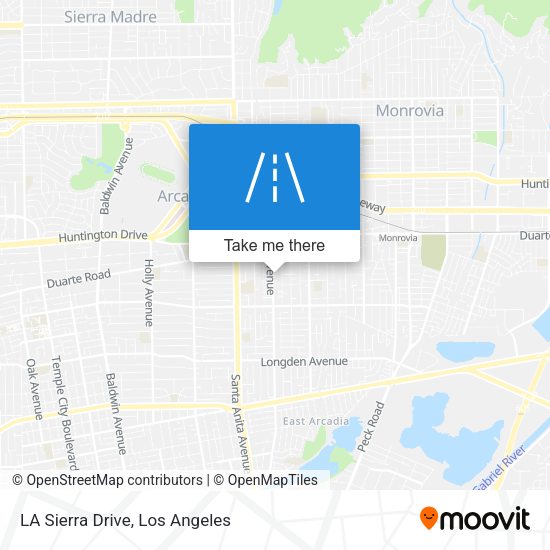 Mapa de LA Sierra Drive