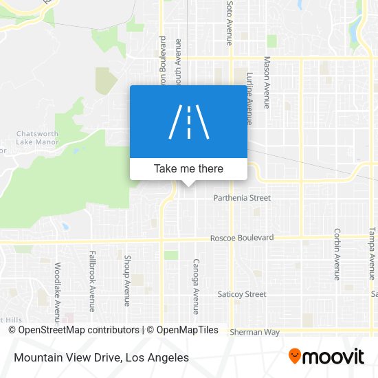 Mountain View Drive map
