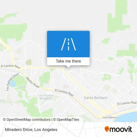 Miradero Drive map