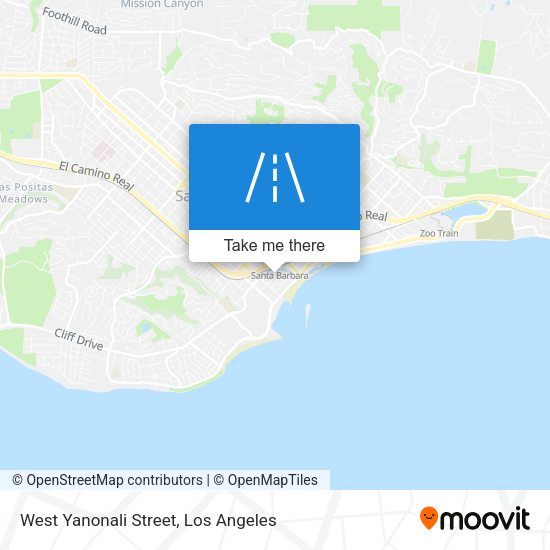 Mapa de West Yanonali Street