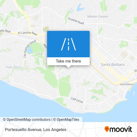 Mapa de Portesuello Avenue