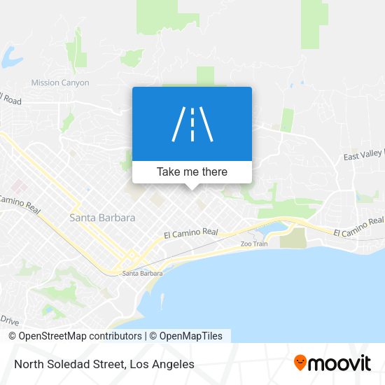 Mapa de North Soledad Street