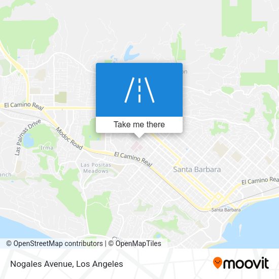 Nogales Avenue map