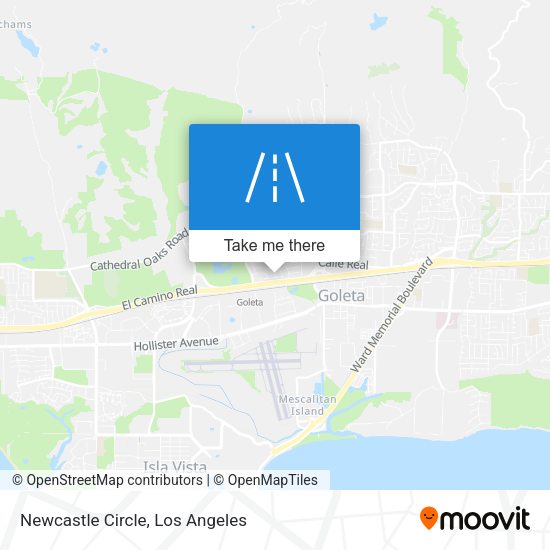 Mapa de Newcastle Circle