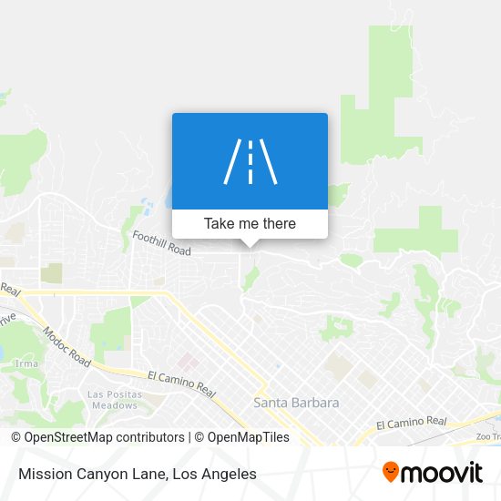Mapa de Mission Canyon Lane