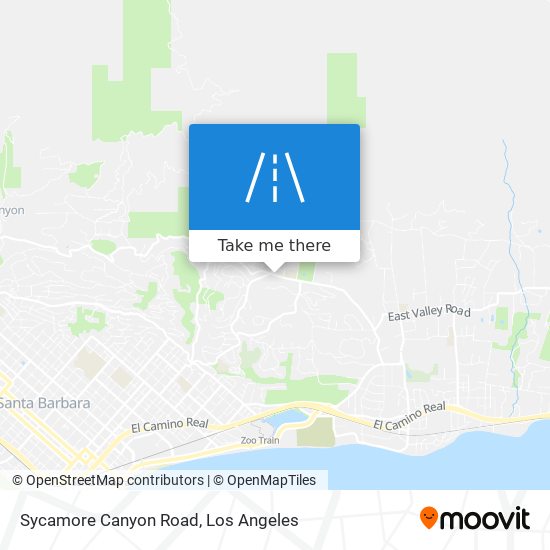 Sycamore Canyon Road map