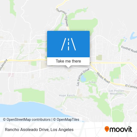 Rancho Asoleado Drive map