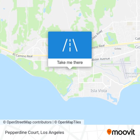 Mapa de Pepperdine Court