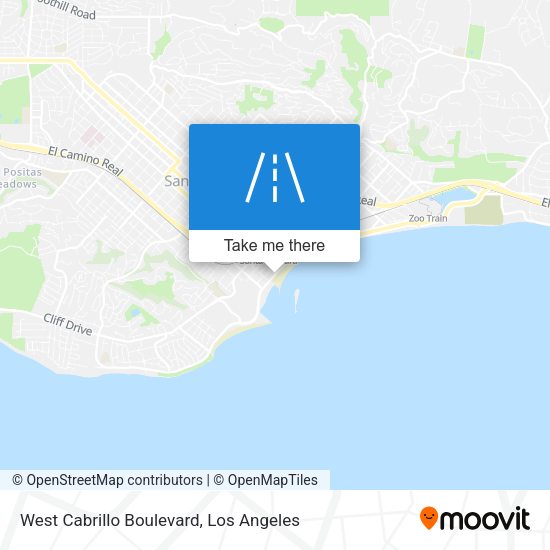 West Cabrillo Boulevard map