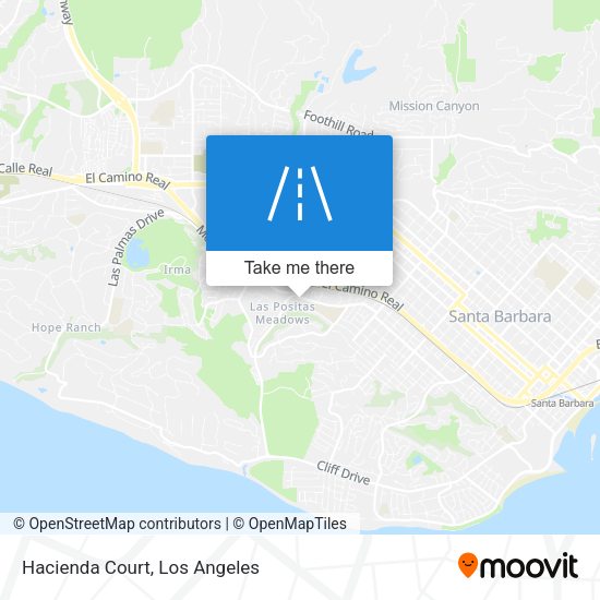 Hacienda Court map