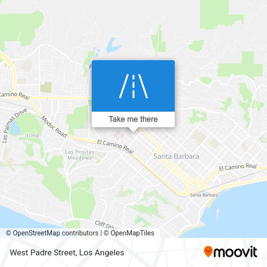 West Padre Street map
