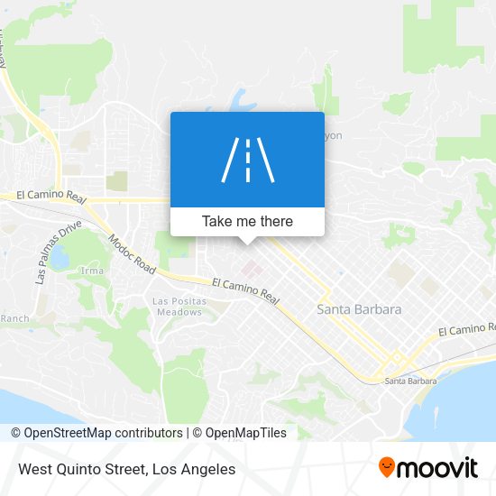 West Quinto Street map