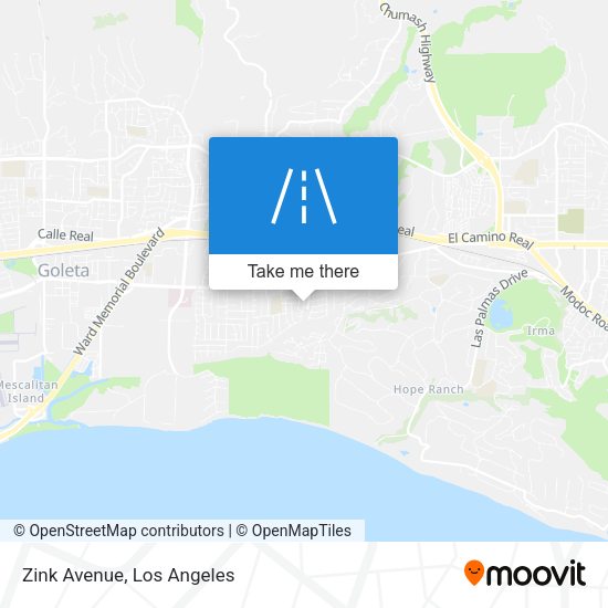 Zink Avenue map