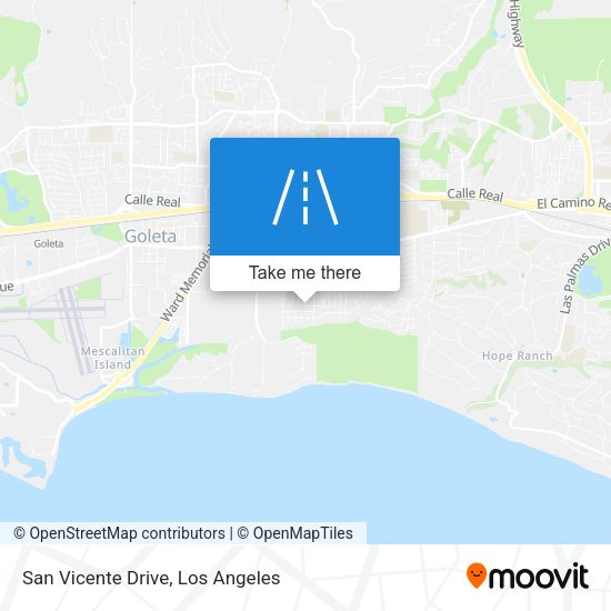 Mapa de San Vicente Drive